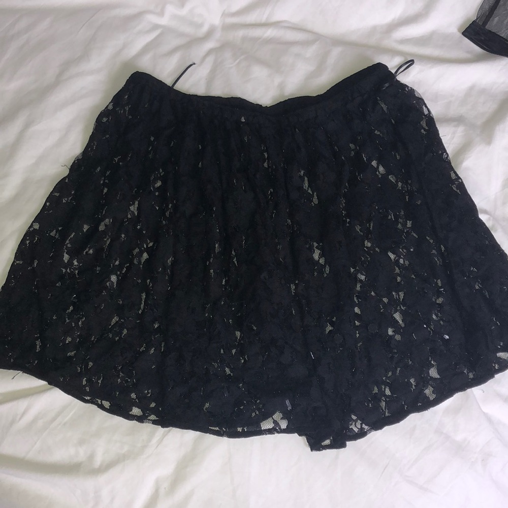 Black lace/beaded skirt